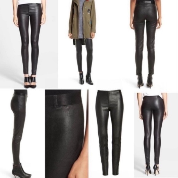 Alice + Olivia Pants & Jumpsuits Alice Olivia Zip Up Leather Pants